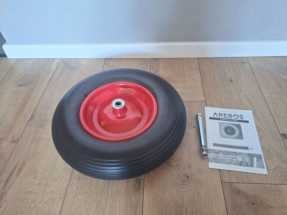 Koło do taczki poliuretanowe z osią Arebos