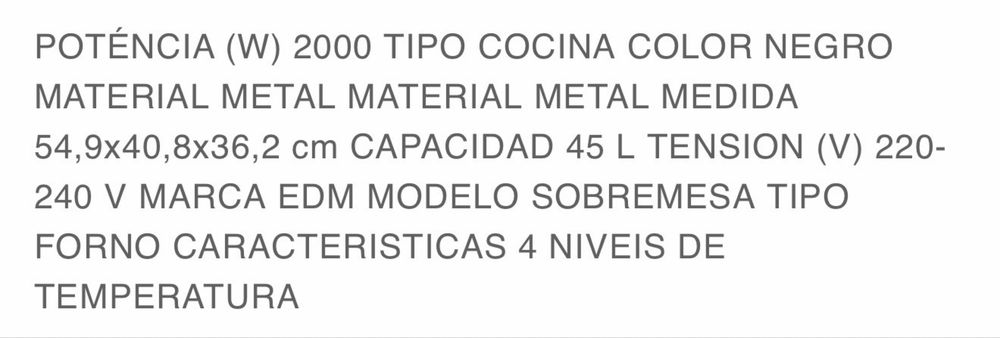 Forno Elétrico Usado