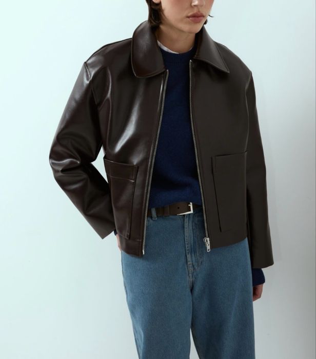 Куртка з екошкіри work jacket nuga