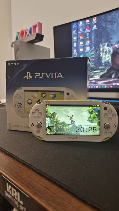 PS Vita Slim PCH-2000 Lime Green/White | Japońska | Idealny Stan