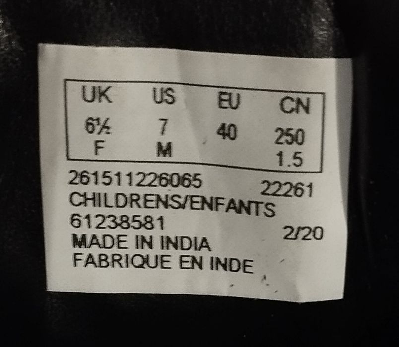 Buty skórzane męskie czarne Clarks rozm. 40