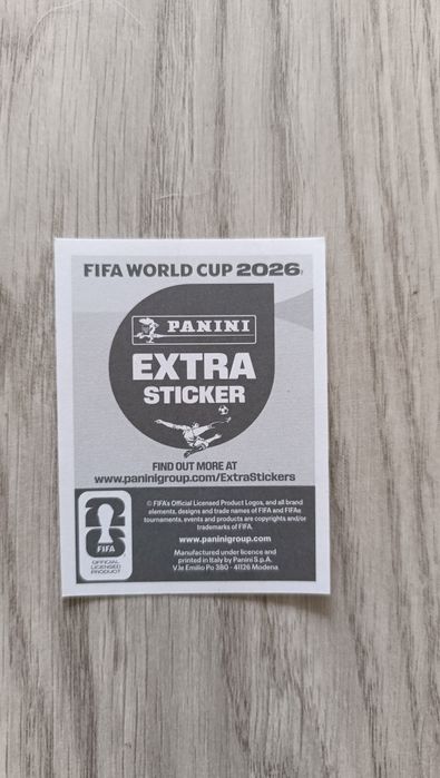 Cromo sticker extra Mbapppé Mundial 2026