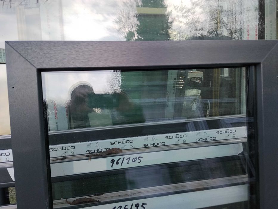 Okno pcv FIX 73/140 antracyt trzy szybowe