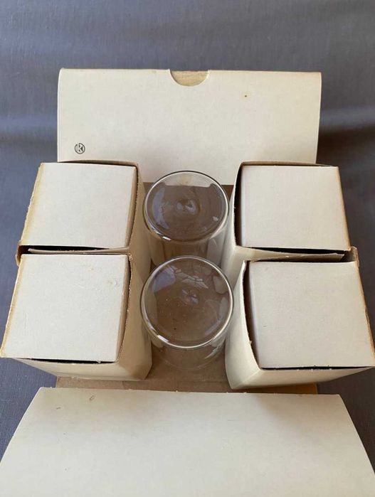 Комплект стопок "Кришталева Чарка" Стопки советские. стекло. нові 6шт