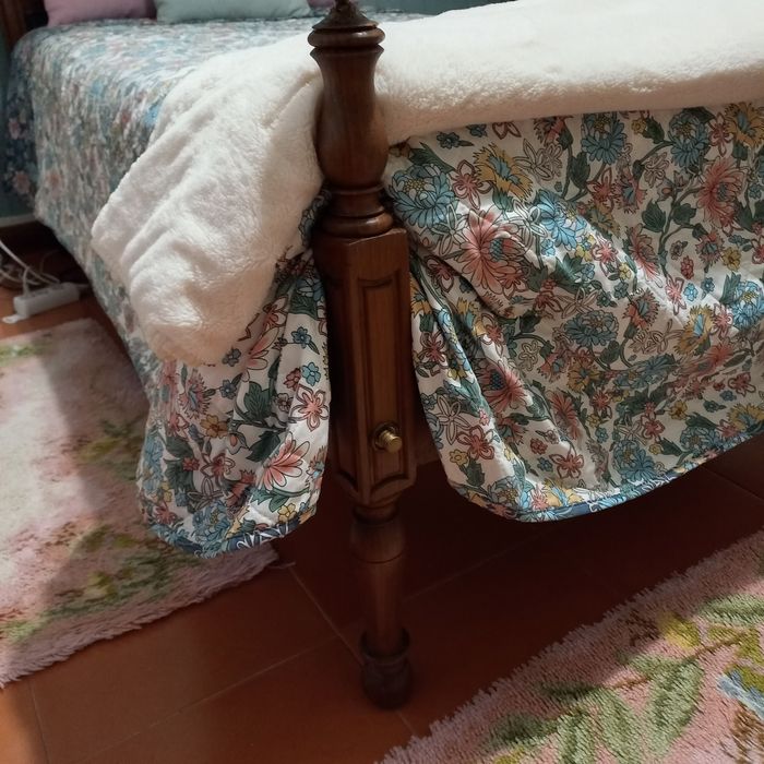 Solid Wood Single Bed64552196547842122