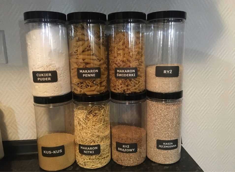 Pojemniki PET 1,5l na żywność makaron mąkę 12 szt