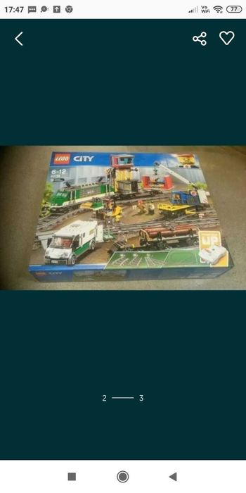 LEGO 60198 city pociąg towarowy