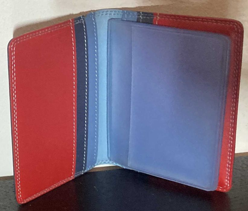 Porta-Cartões com inserções em pele da MYWALIT na cor Royal