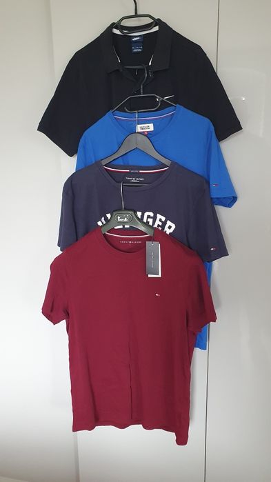 Zestaw 3szt Tshirt koszulek Tommy Hilfiger jedna nowa, polo NikeGratis