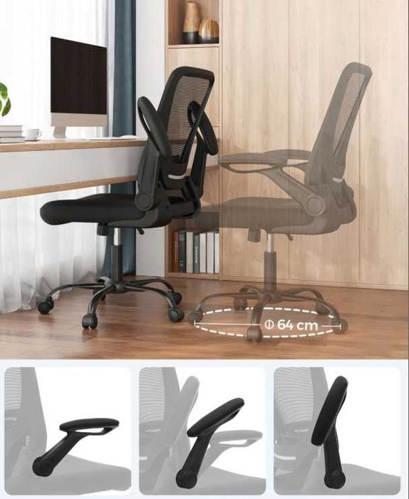 SONGMICS Ergonomiczne krzesło biurowe