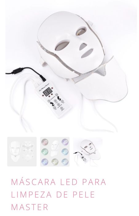Mascara led limpeza pele