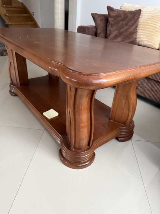 Ława dębowa lite drewno.