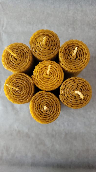 Velas artesanais de cera de abelha