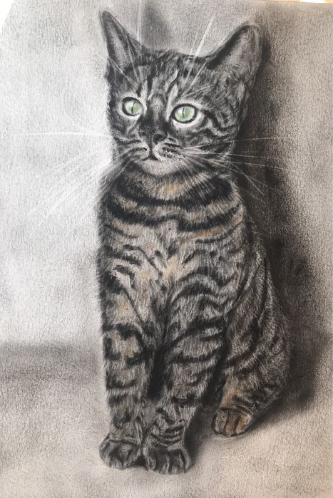 Картины в технике сухая кисть