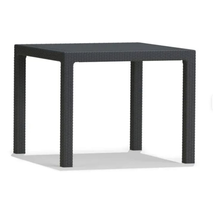 Mobiliário de  terraço 1 mesa + 2 cadeiras  Caribe cinza