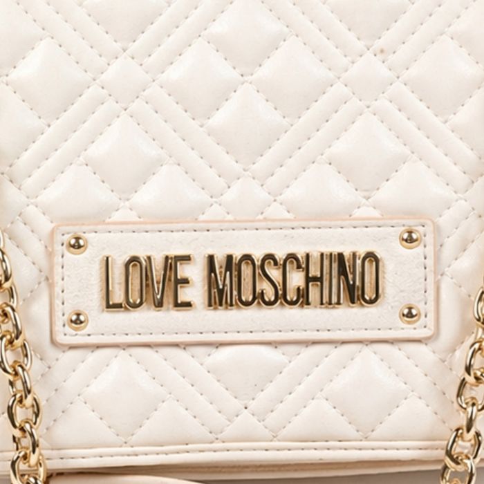 Torebka Love Moschino kremowa złote elementy
