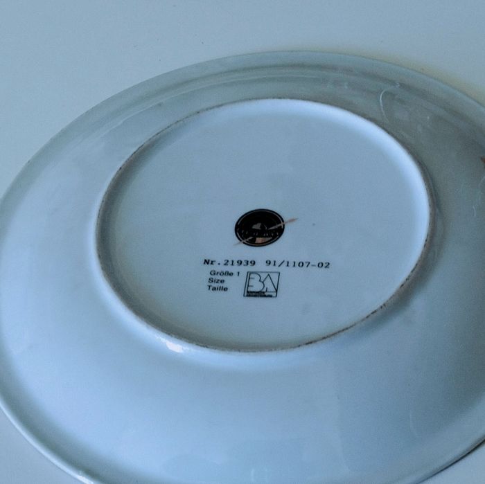 Prato loica antigo 24.2cm imagem frutos