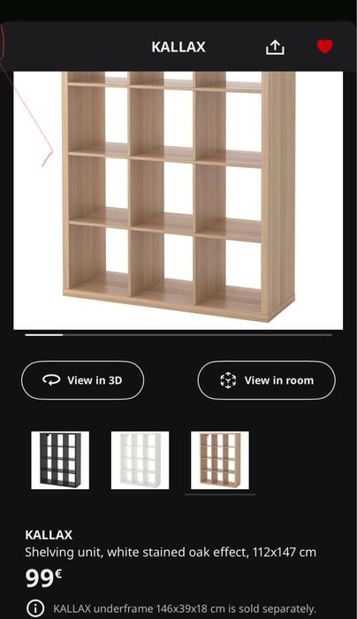 Estante IKEA KALLAX + pés EKET