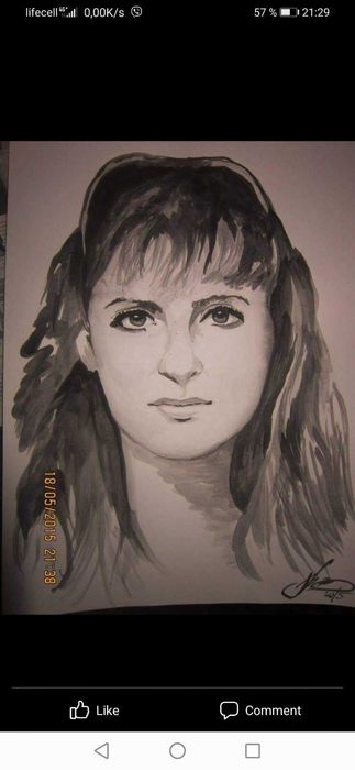 Портреты карандашом, акрилом