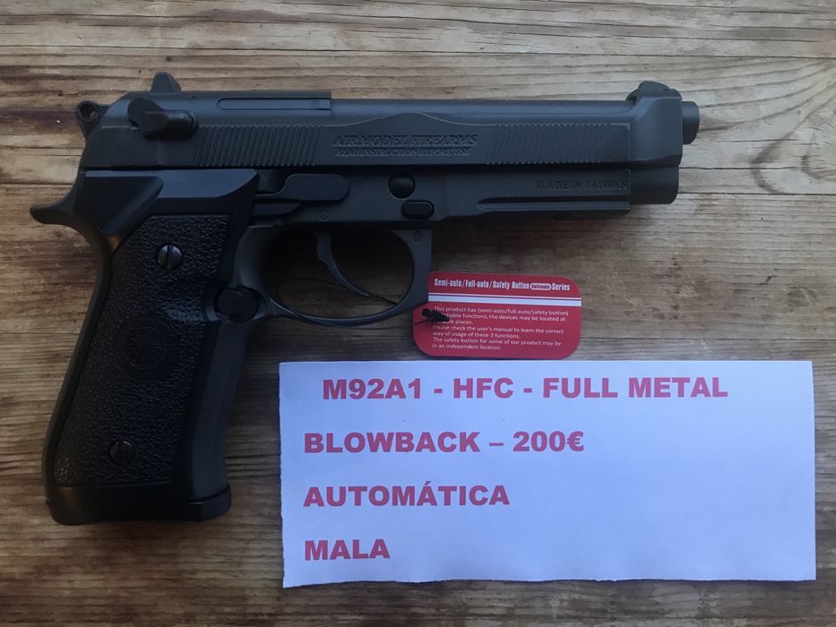 Pistolas AIRSOFT de CO2 Automáticas Desert Eagle - Taurus PT92 - PT99 BLOWBACK, FULL METAL