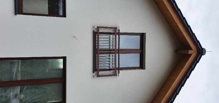 Balkon francuski balustrada okienna portfenetr Modern montaż aluminium