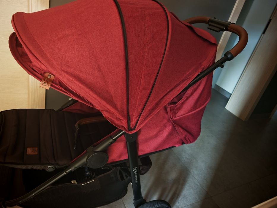 Wózek spacerowy kinderkraft grande lx burgundowy