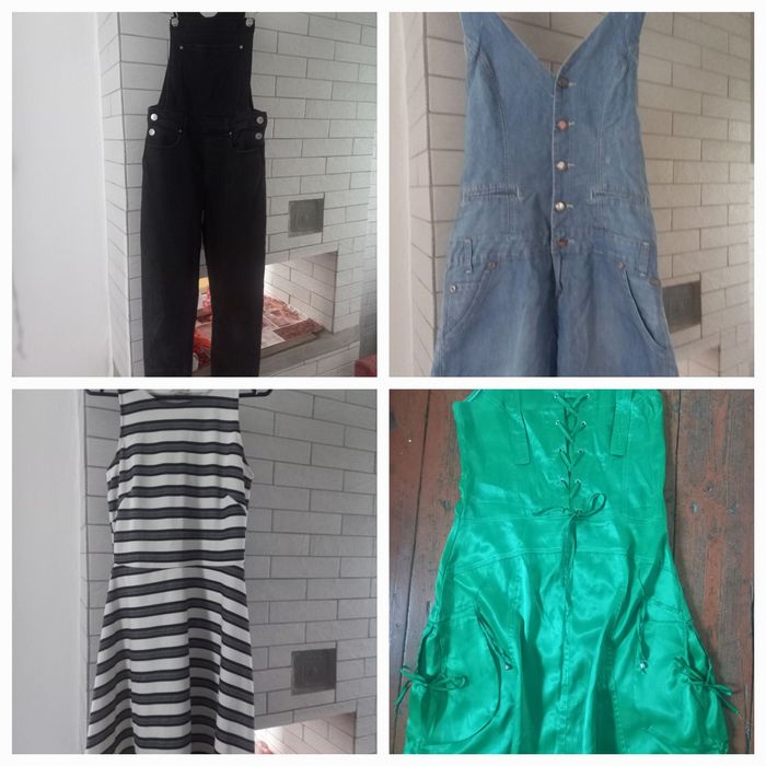 Комбез джинсовый H&M,сарафаны,платьев