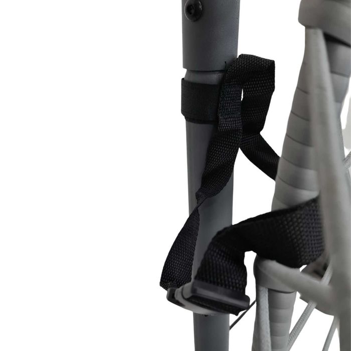 FOTEL wiszący składany szary POKROWIEC GRATIS