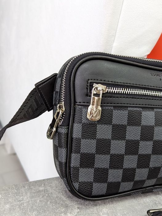 Мужская сумка В Упаковке кожаная барсетка менеджер Louis Vuitton