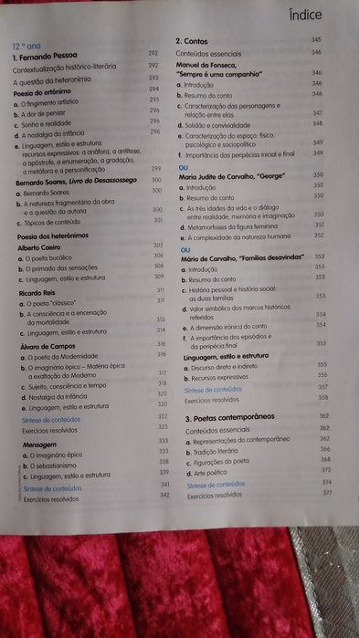 Livro de exame Português 12° ano da Porto Editora de 2019
