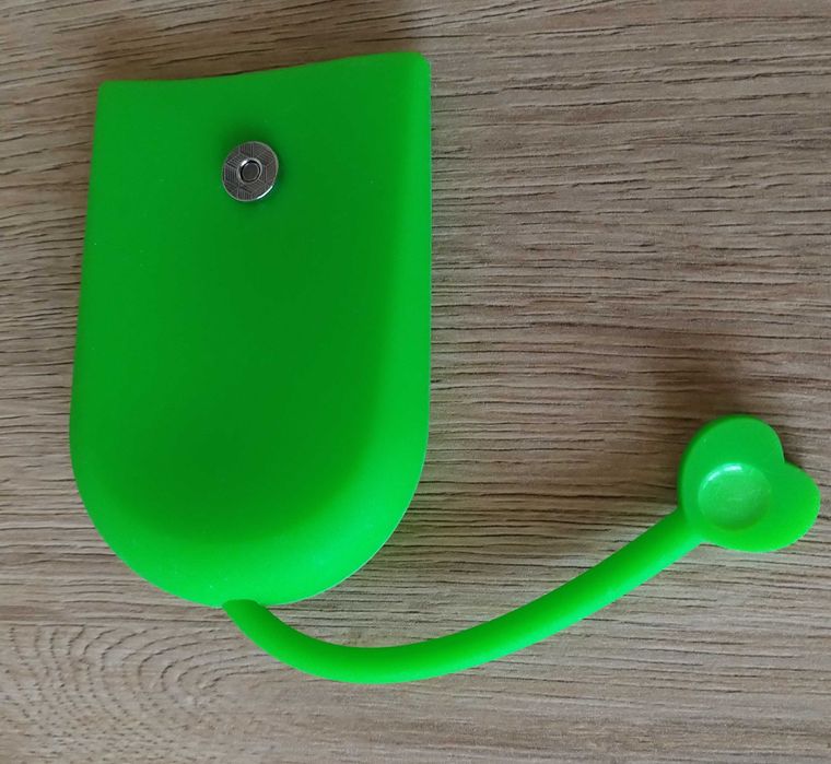 Nowe silikonowe etui na klucze Jelly Wonderland, kolor Zielony.