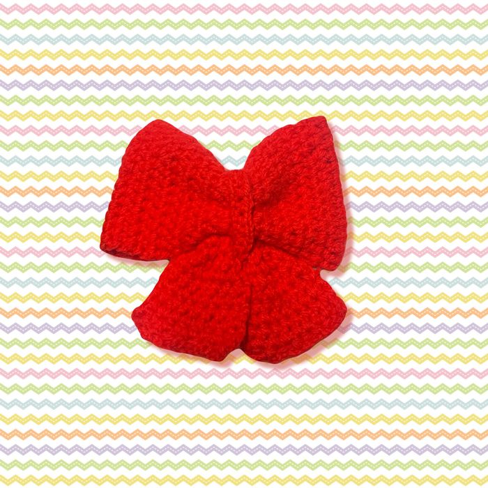 Gancho Cabelo Crochê Laços