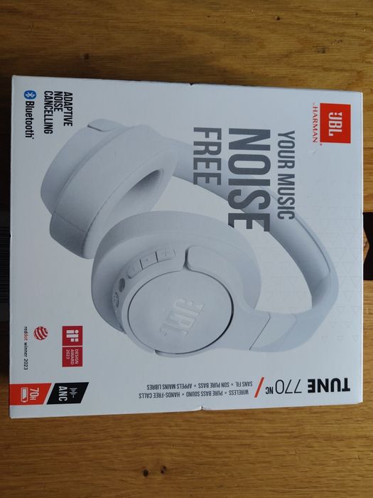 Nowe słuchawki bezprzewodowe JBL tune 770NC. Paragon gwarancja