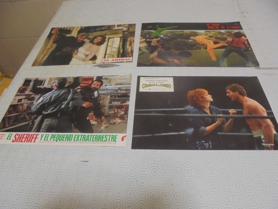 Cartazes de cinema em cartolina (23,5X33,5 cm) dos anos 70 e 80