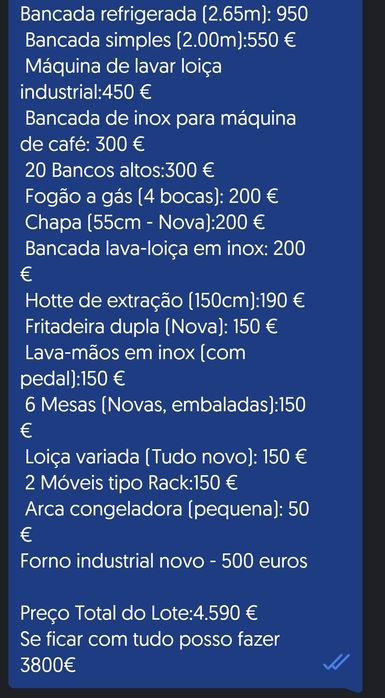 Equipamento hotelaria