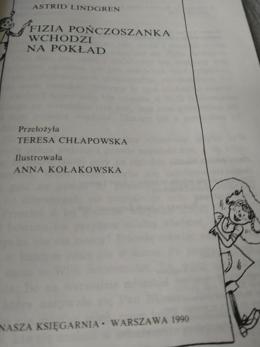 Astrid Lindgren Fizia pończoszanka wchodzi na pokład