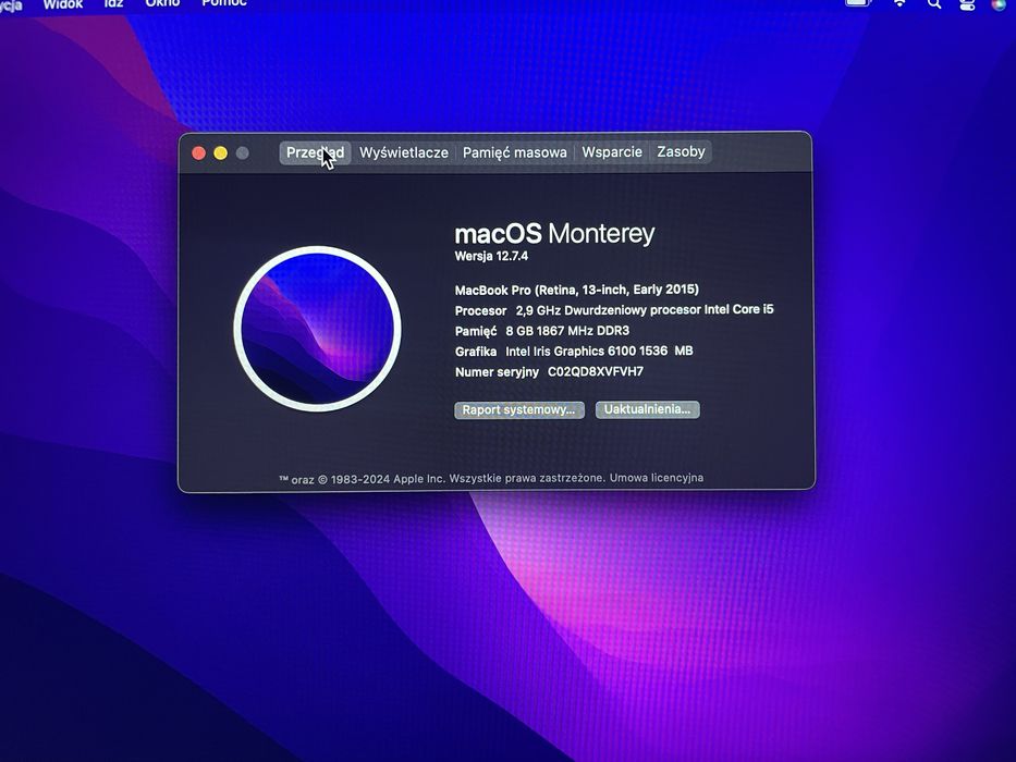 MacBook Pro 13,3” Retina (Early 2015) – i5 / 8 GB RAM / 500 GB SSD