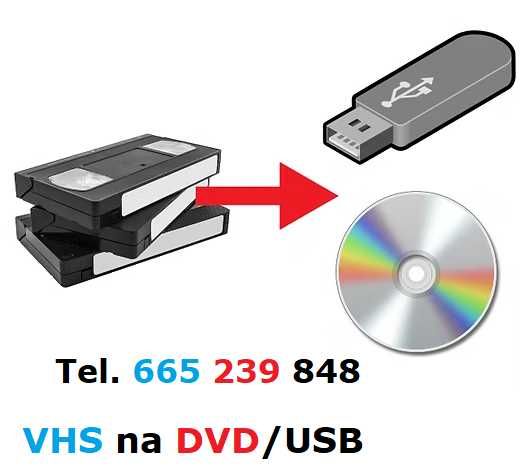 Przegrywanie kaset VHS na płyty DVD pendrive USB
