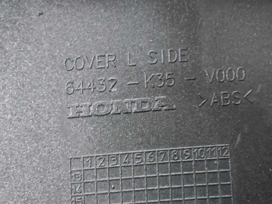 Carenagem inferior esquerda Honda PCX125 versão 2015 a 2018