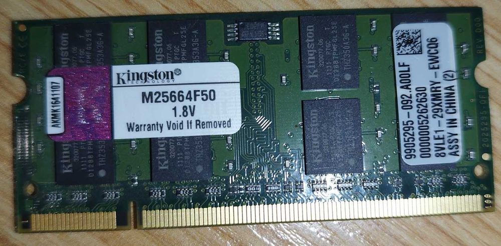 Pamięć RAM do laptopa 2x 1GB