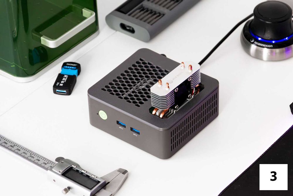 Pokrywa do GMKtec G3 PLUS z miejscem na radiator | 6 wzorów