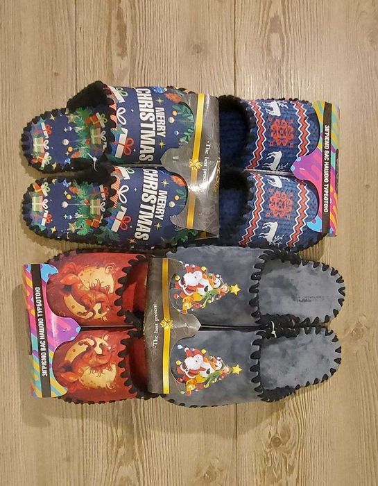 Тапочки з принтами на подарунок