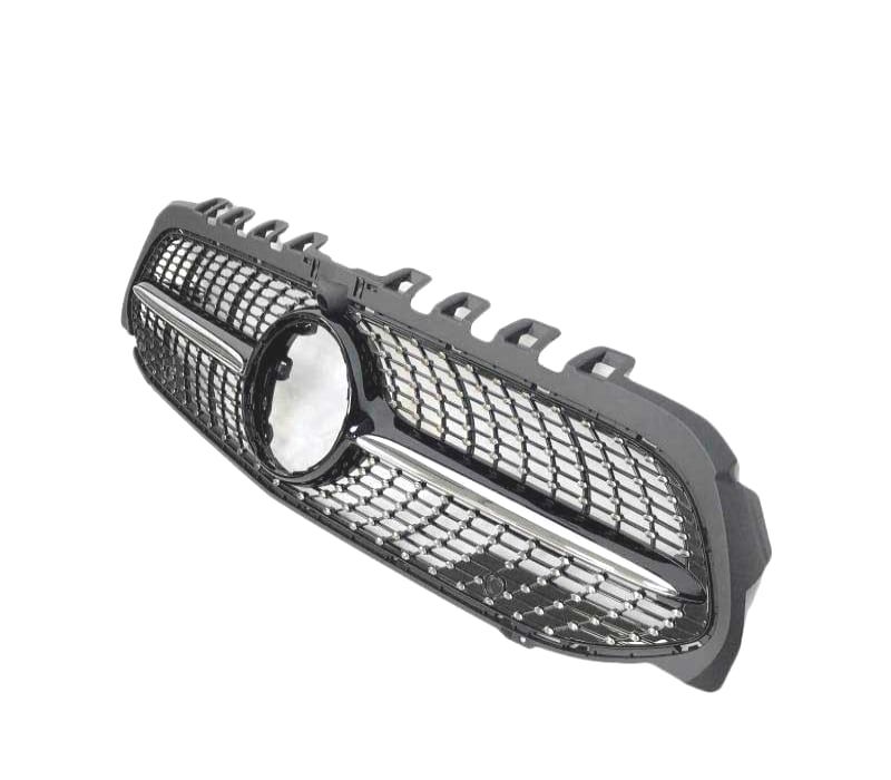 GRELHA FRONTAL MERCEDES CLASE A W177 V177 18-22 LOOK AMG A35 DIAMOND PRETO CAMERA