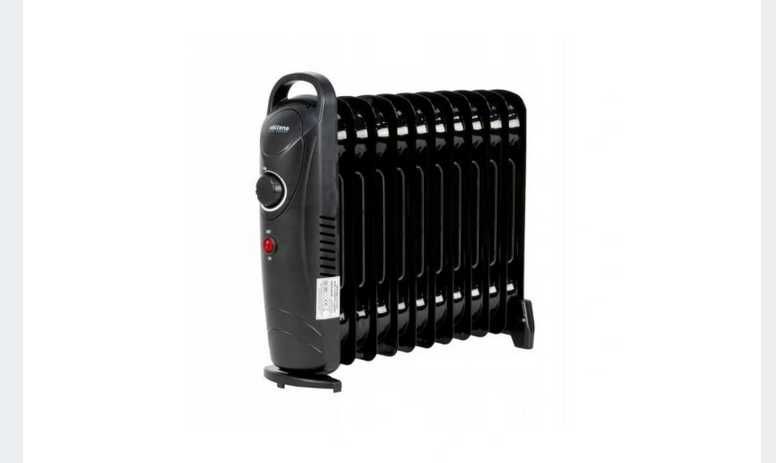 VOLTENO Grzejnik olejowy 11-żeberek 600/1200W czarny +GRATIS