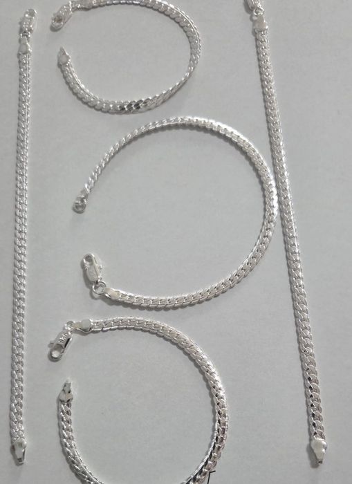 Branzoletki srebrne 20 cm