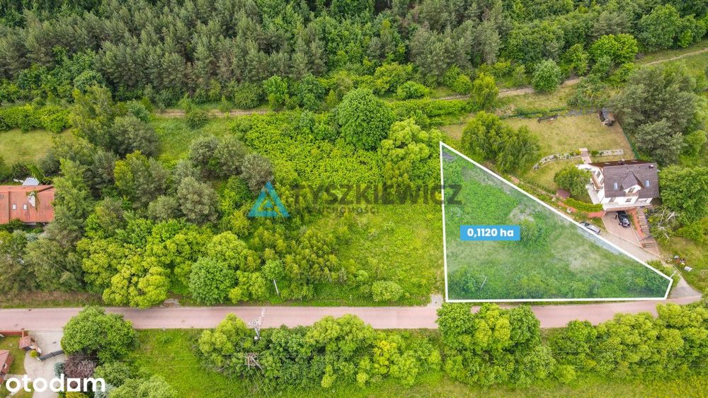 Narożna działka tuż przy Pruszczu Gd.  (1120 m²) - View 2