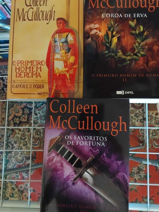 3 Livros de Romance Histórico-O Primeiro Homem de Roma-Collen McCullough-Difel
