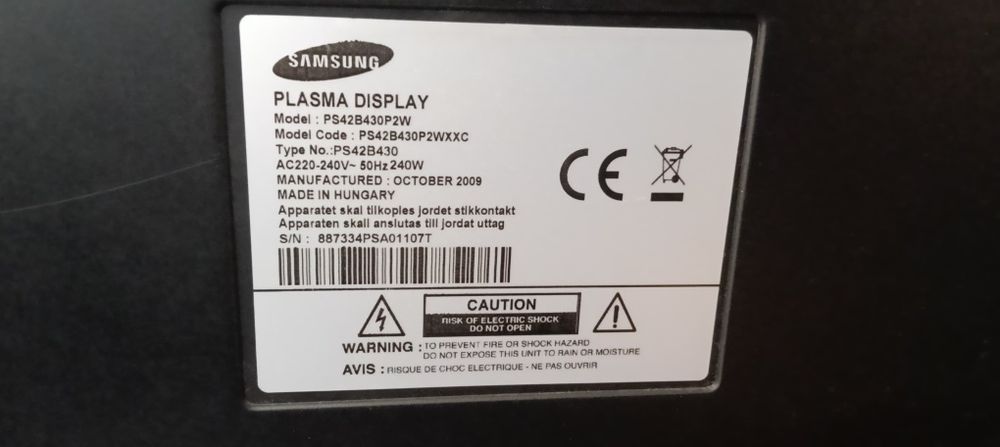 TV plasma Samsung