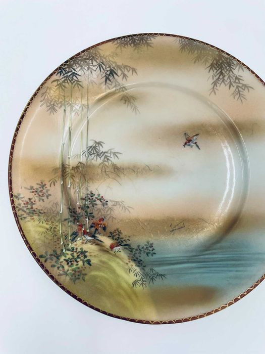 Zabytkowy talerz deserowy porcelanowy Japonia