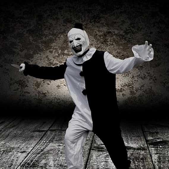 Kit Halloween Killer Clown – Disfarce + Machado + Sangue – M